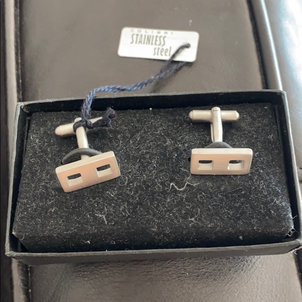 Colibri Stainless steel cuff links